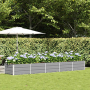 Plantenbak staal lichtgrijs 400x80x45 cm