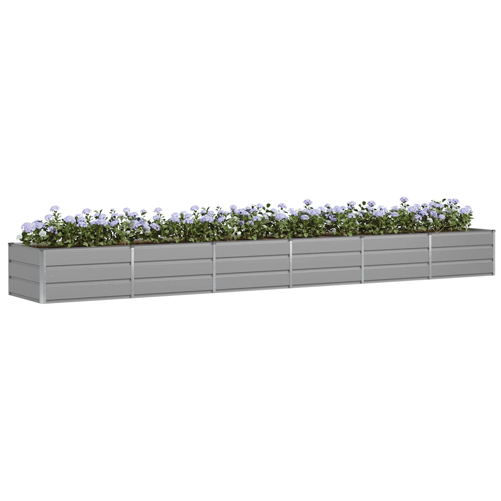 Plantenbak Lichtgrijs 480 x 80 x 45 cm Staal