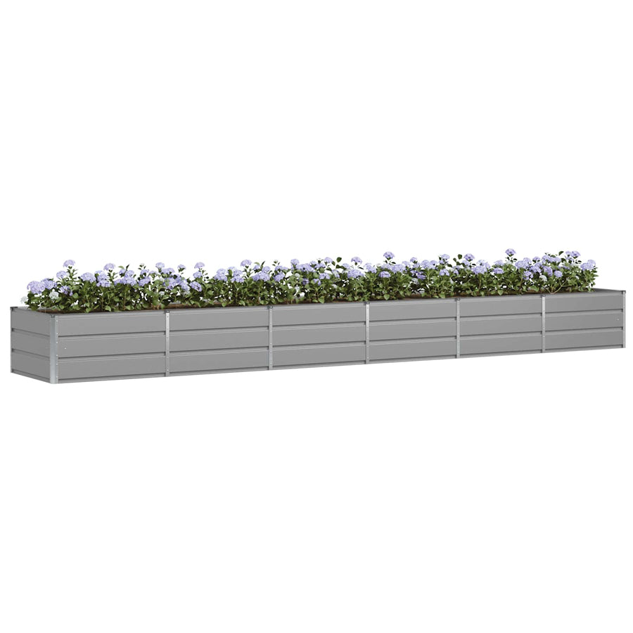 Plantenbak Lichtgrijs 480 x 80 x 45 cm Staal