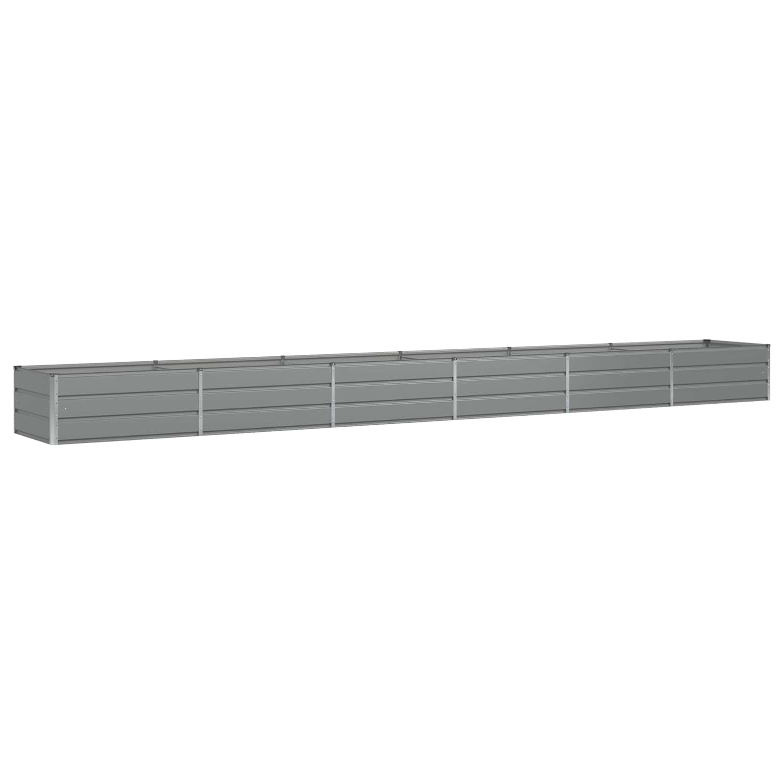 Plantenbak Lichtgrijs 600 x 80 x 45 cm Staal