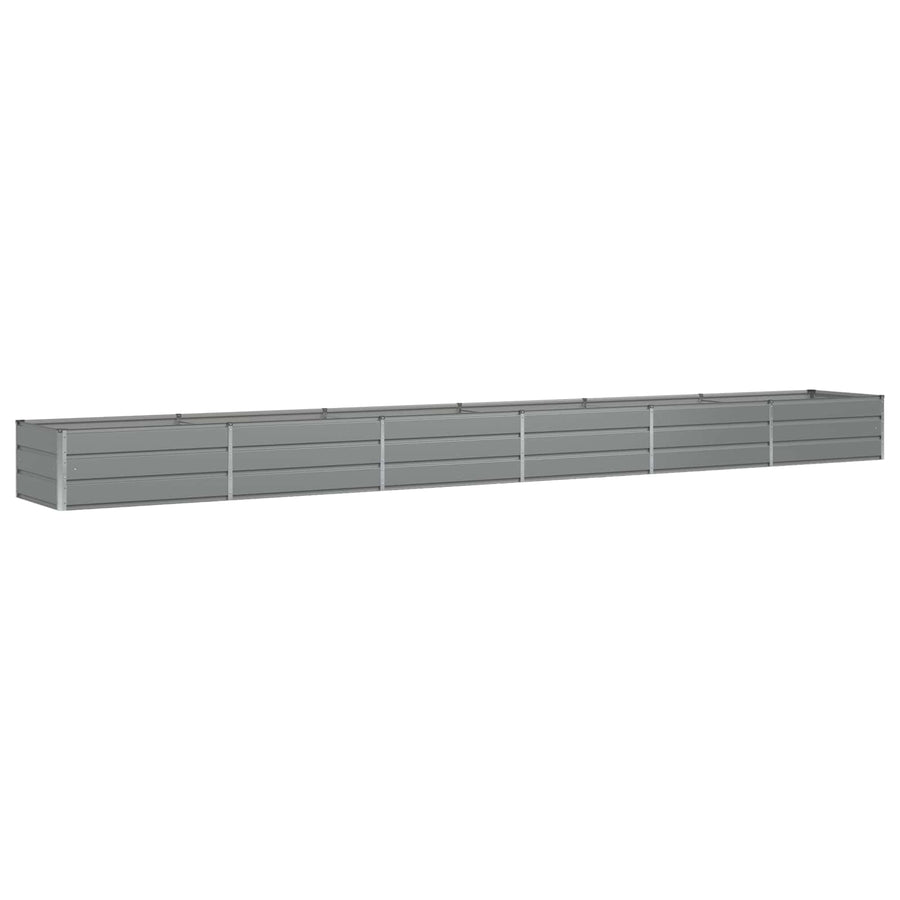 Plantenbak Lichtgrijs 600 x 80 x 45 cm Staal