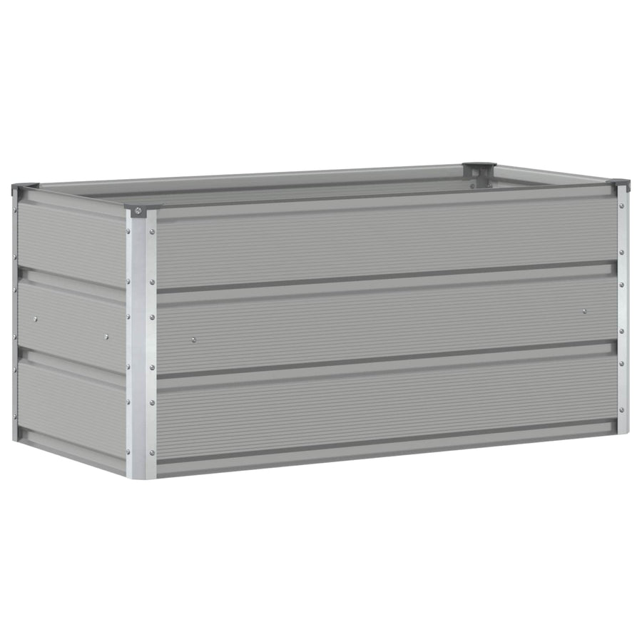 Plantenbak Lichtgrijs 100 x 50 x 45 cm Gegalvaniseerd staal