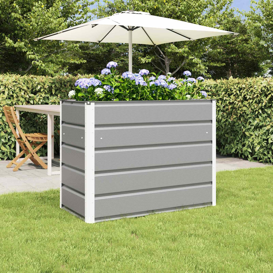 Plantenbak Lichtgrijs 480 x 50 x 45 cm Gegalvaniseerd staal