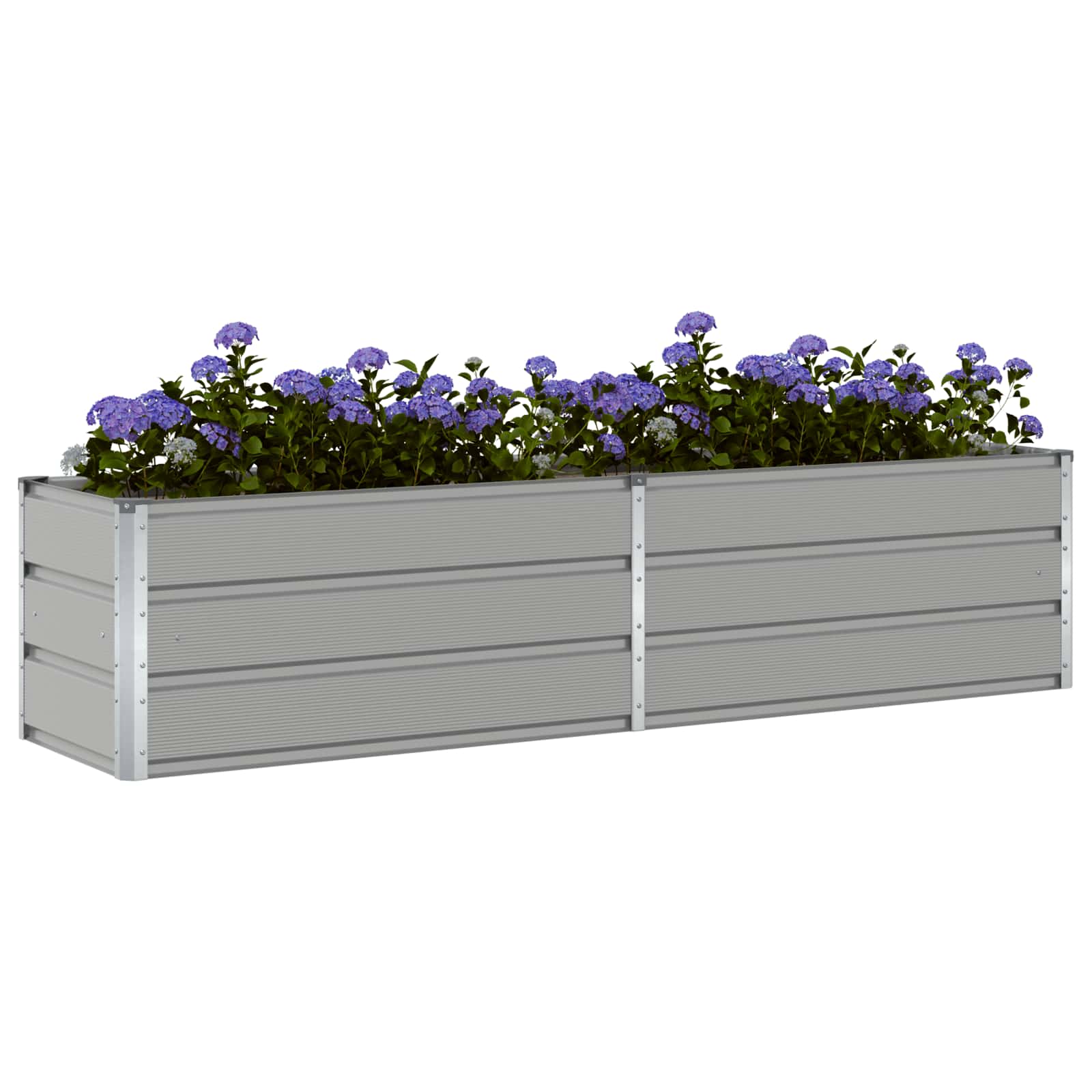 Plantenbak Lichtgrijs 480 x 50 x 45 cm Gegalvaniseerd staal