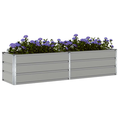 Plantenbak Lichtgrijs 480 x 50 x 45 cm Gegalvaniseerd staal