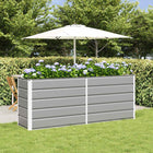 Planter Light Grey 480 x 50 x 45 cm Galvanized steel
