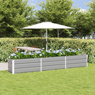 Planter Light Grey 480 x 50 x 45 cm Galvanized steel