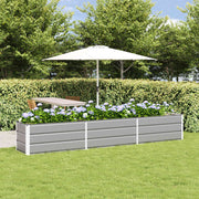 Plantenbak 480x50x45 cm lichtgrijs gegalvaniseerd staal