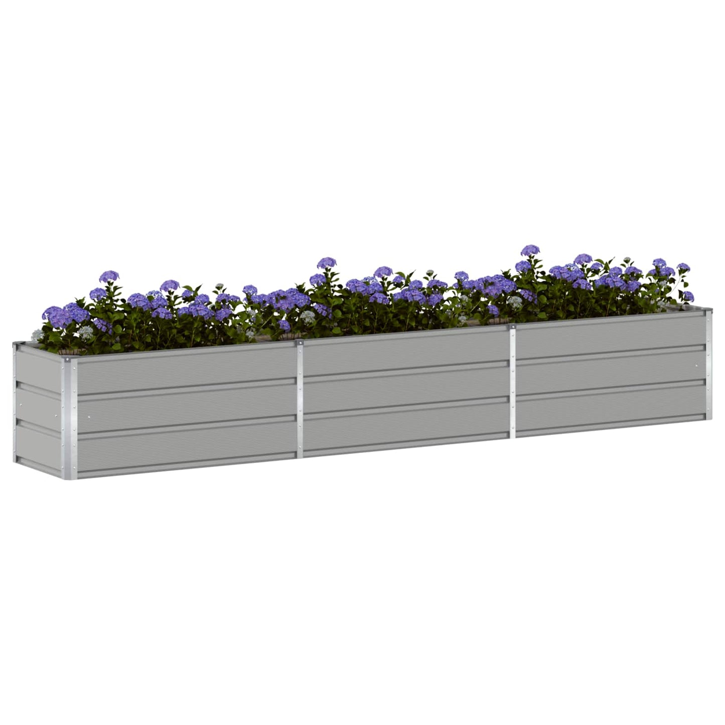 Plantenbak Lichtgrijs 480 x 50 x 45 cm Gegalvaniseerd staal