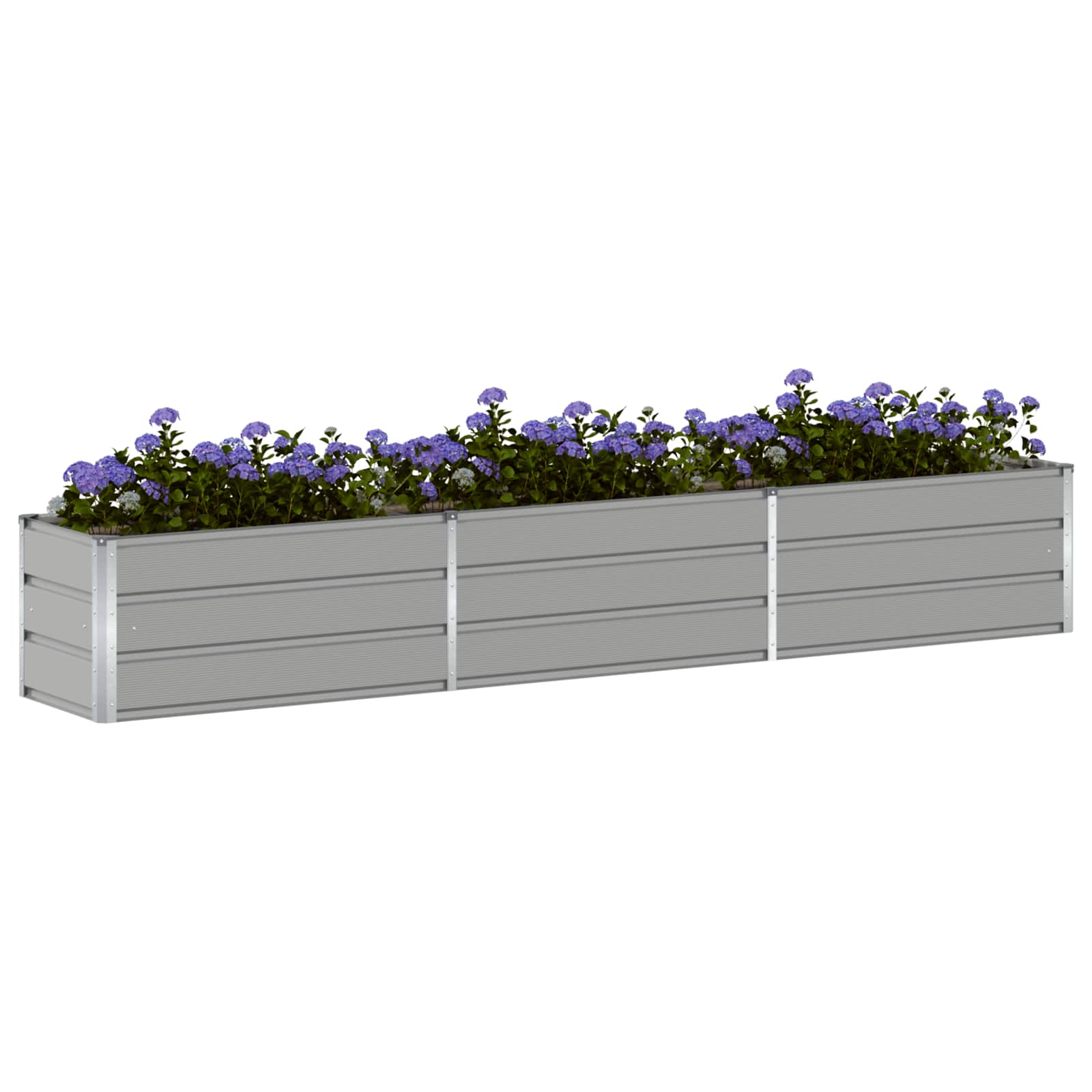 Plantenbak Lichtgrijs 480 x 50 x 45 cm Gegalvaniseerd staal