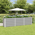 Planter Light Grey 480 x 50 x 45 cm Galvanized steel