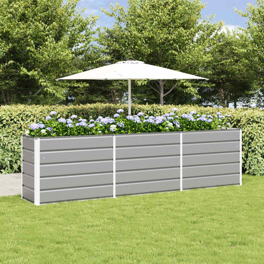 Plantenbak Lichtgrijs 480 x 50 x 45 cm Gegalvaniseerd staal