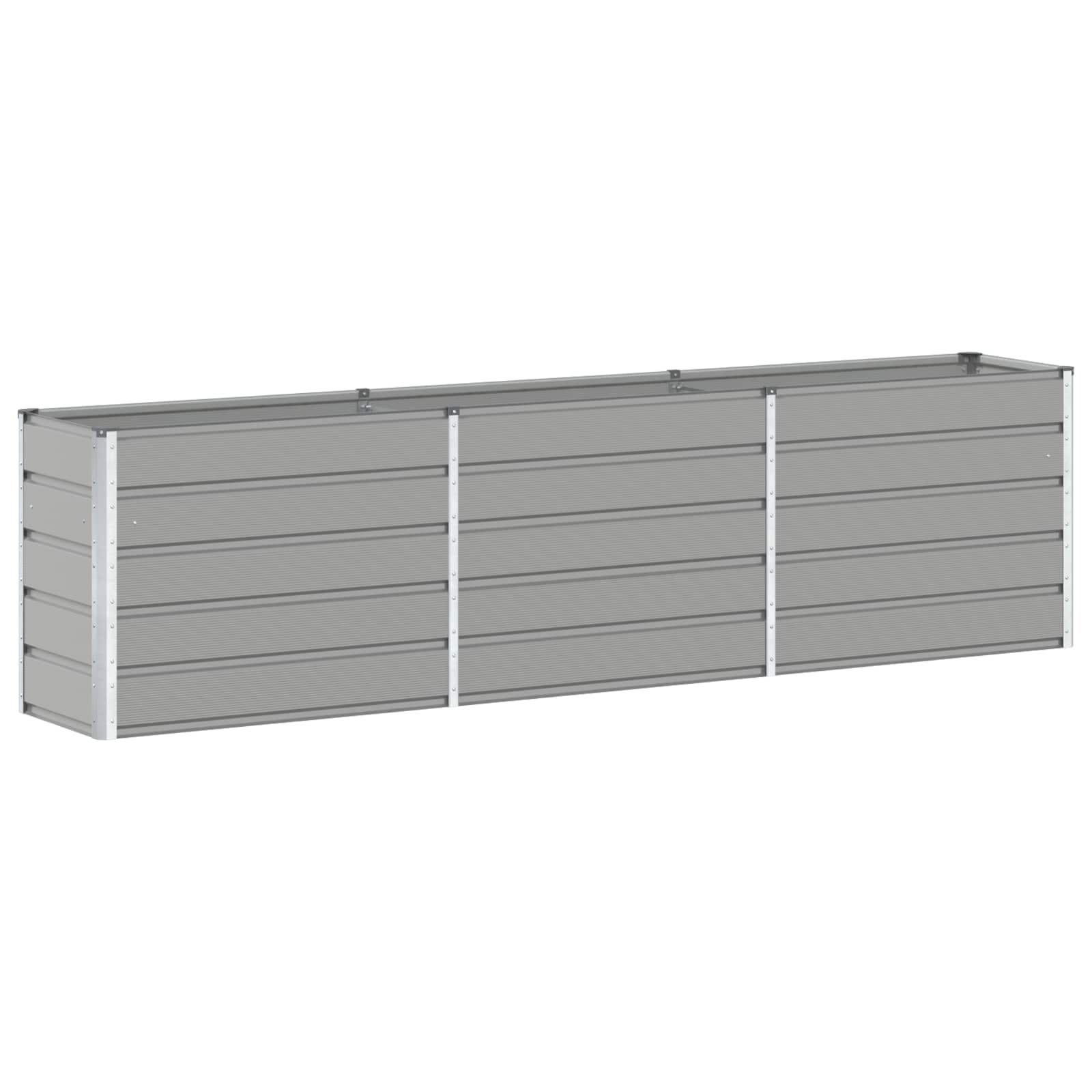 Plantenbak Lichtgrijs 480 x 50 x 45 cm Gegalvaniseerd staal