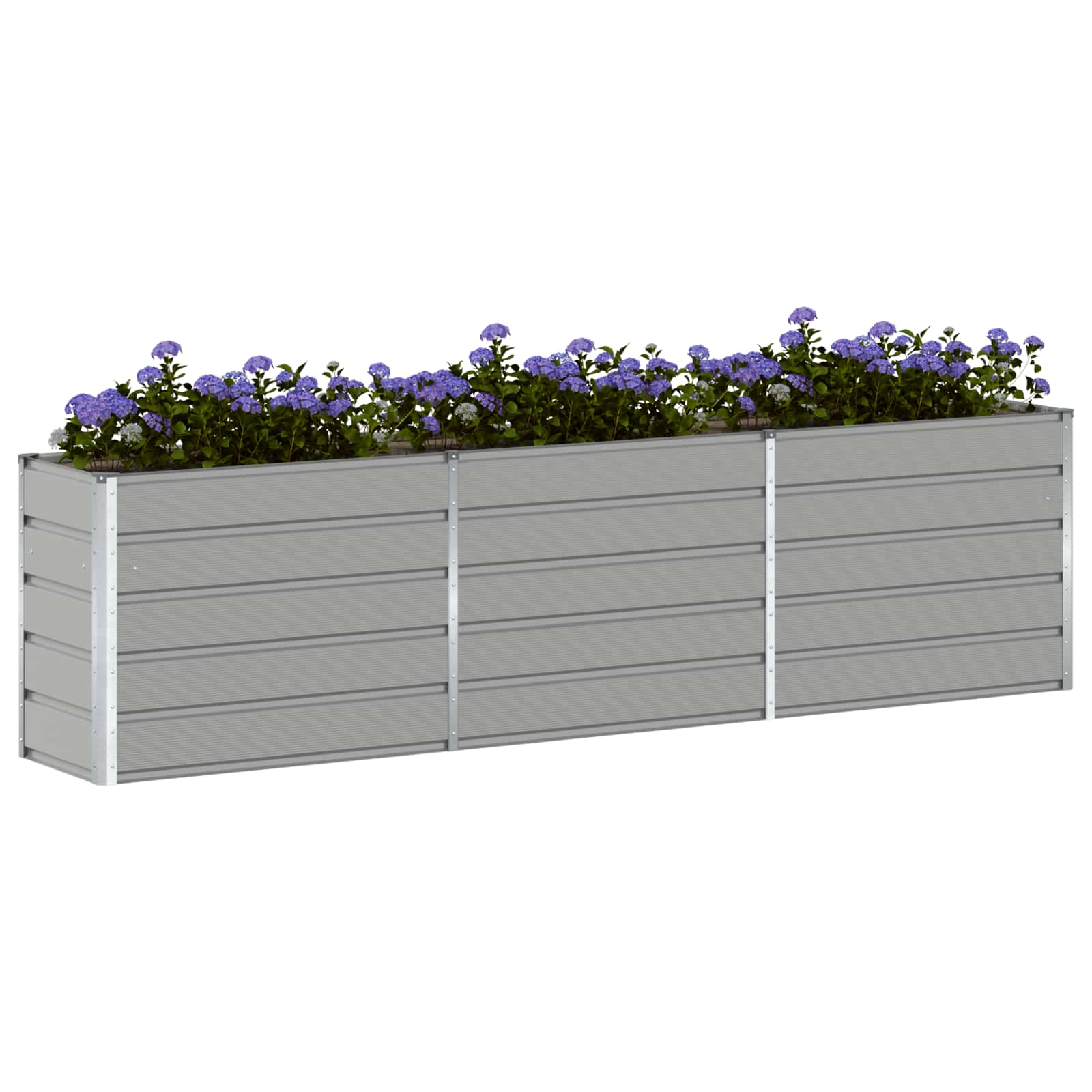 Plantenbak Lichtgrijs 480 x 50 x 45 cm Gegalvaniseerd staal