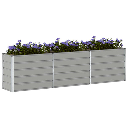 Plantenbak Lichtgrijs 480 x 50 x 45 cm Gegalvaniseerd staal