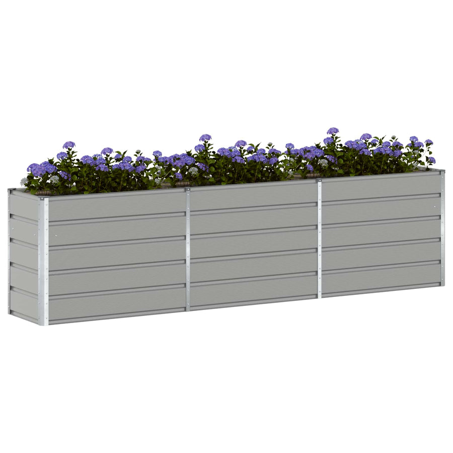 Plantenbak Lichtgrijs 480 x 50 x 45 cm Gegalvaniseerd staal