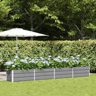 Planter Light Grey 480 x 50 x 45 cm Galvanized steel