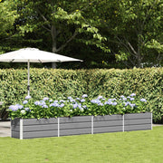 Plantenbak 480x50x45 cm gegalvaniseerd staal lichtgrijs