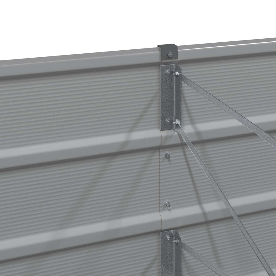 Plantenbak Lichtgrijs 480 x 50 x 45 cm Gegalvaniseerd staal