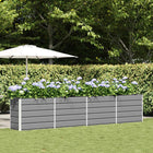 Planter Light Grey 480 x 50 x 45 cm Galvanized steel