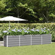 Plantenbak 480x50x45 cm gegalvaniseerd staal lichtgrijs