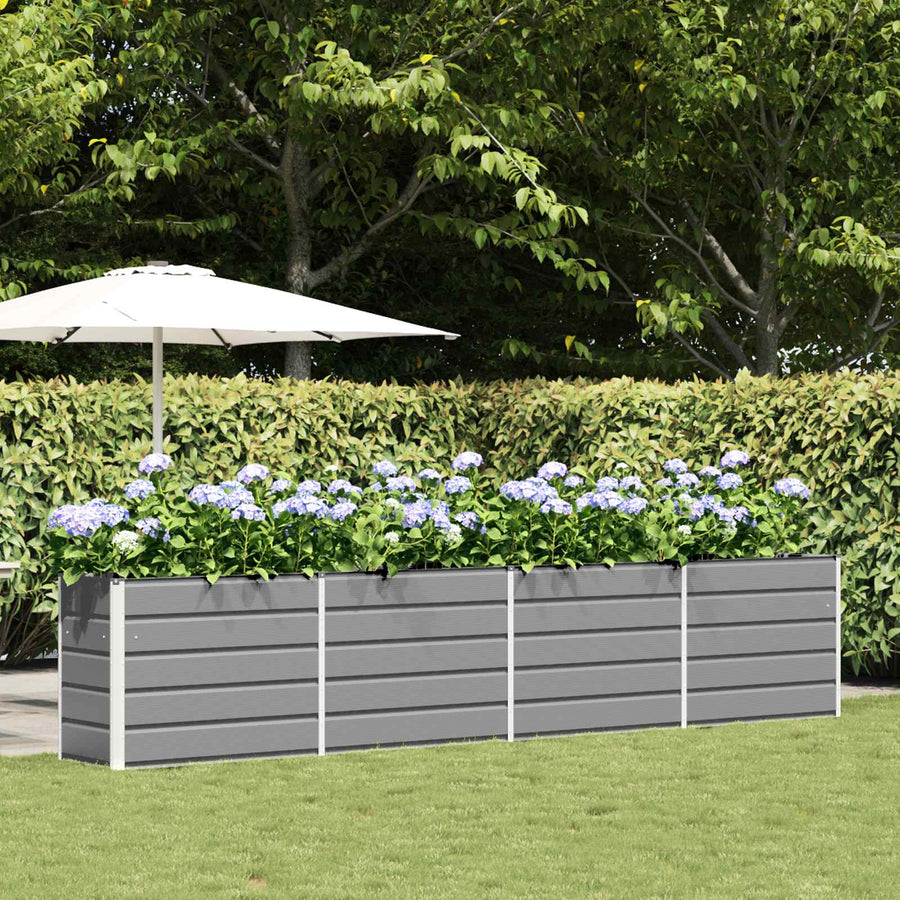 Plantenbak Lichtgrijs 480 x 50 x 45 cm Gegalvaniseerd staal