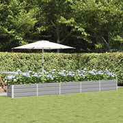 Plantenbak 480x50x45 cm gegalvaniseerd staal lichtgrijs