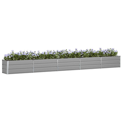 Plantenbak Lichtgrijs 480 x 50 x 45 cm Gegalvaniseerd staal