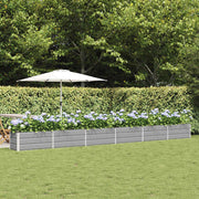 Plantenbak 580x50x45 cm gegalvaniseerd staal lichtgrijs