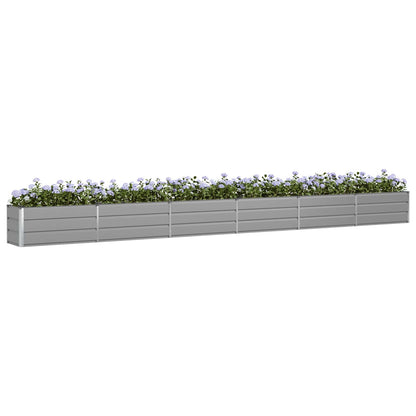 Plantenbak Lichtgrijs 480 x 50 x 45 cm Gegalvaniseerd staal
