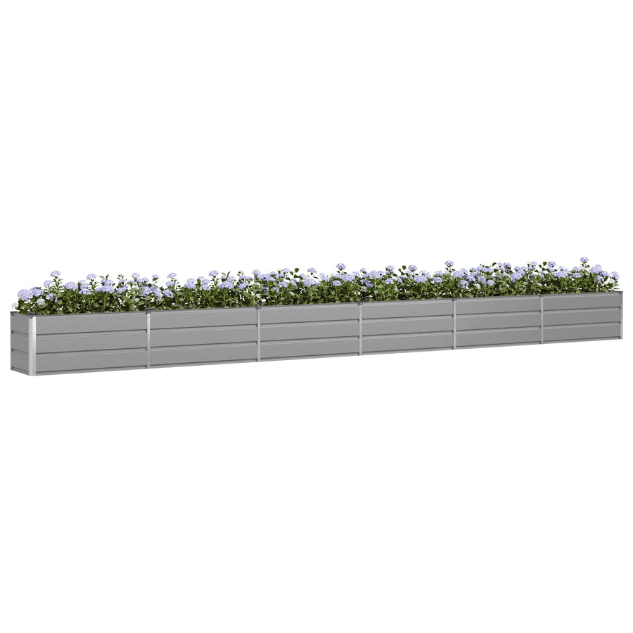 Plantenbak Lichtgrijs 480 x 50 x 45 cm Gegalvaniseerd staal