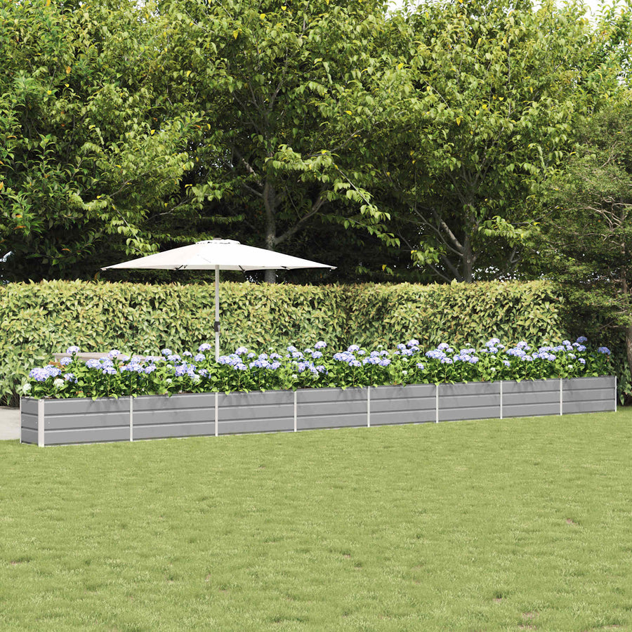 Plantenbak Lichtgrijs 480 x 50 x 45 cm Gegalvaniseerd staal