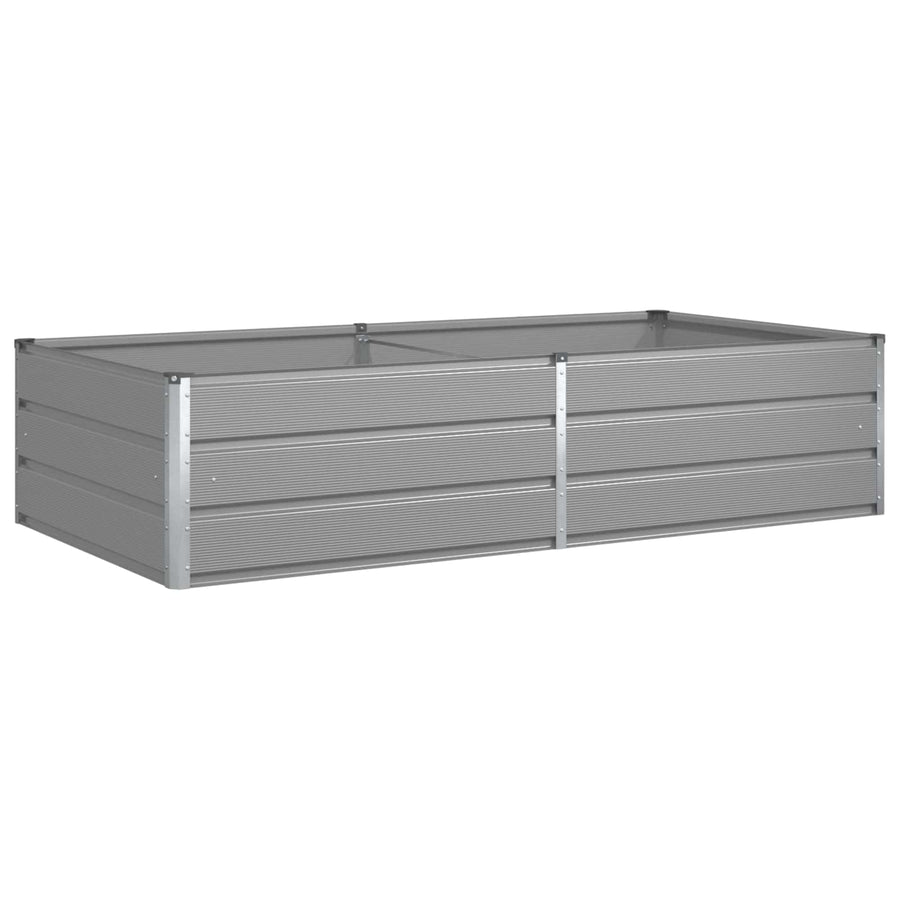 Plantenbak Lichtgrijs 195 x 100 x 45 cm Gegalvaniseerd staal