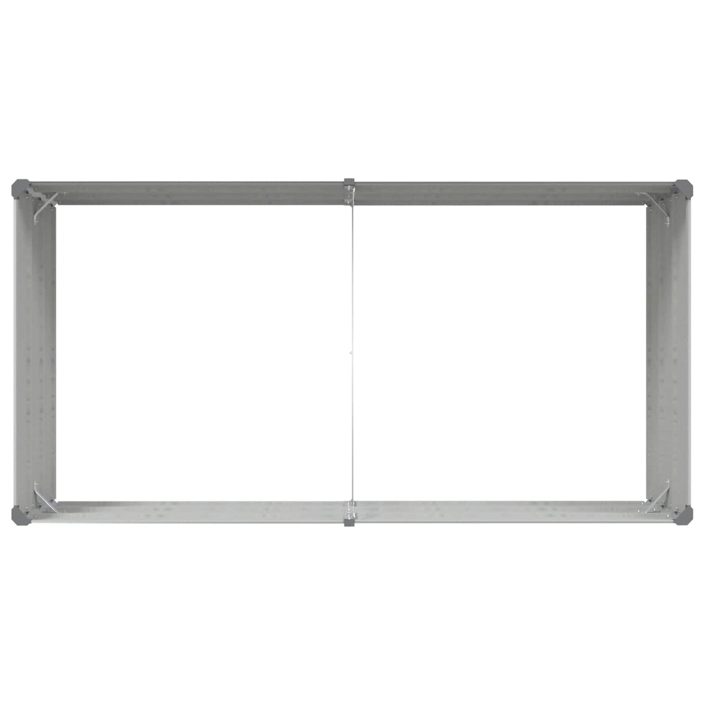 Plantenbak Lichtgrijs 195 x 100 x 45 cm Gegalvaniseerd staal