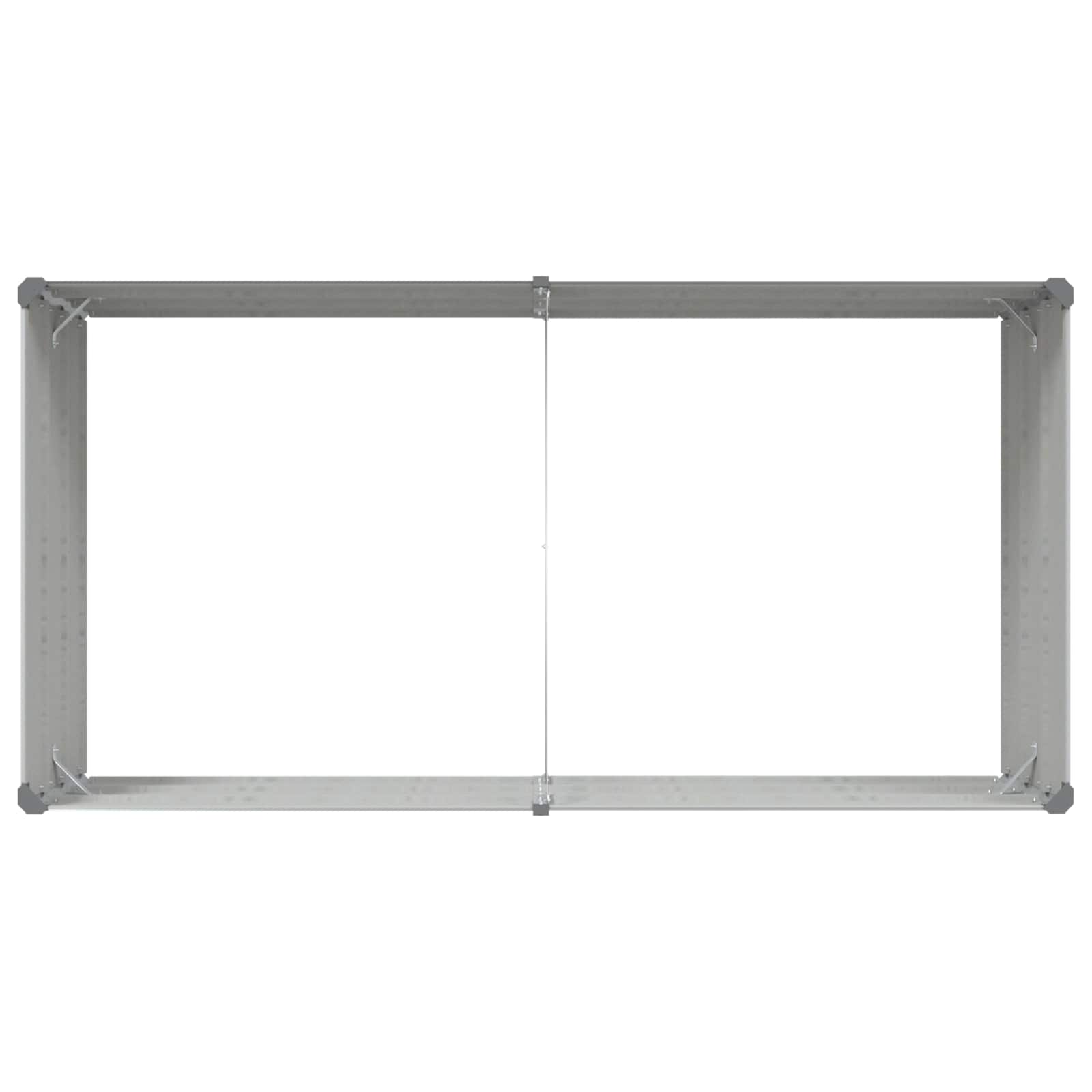 Plantenbak Lichtgrijs 195 x 100 x 45 cm Gegalvaniseerd staal