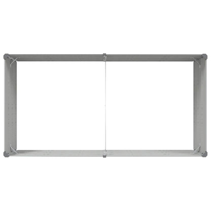 Plantenbak Lichtgrijs 195 x 100 x 45 cm Gegalvaniseerd staal