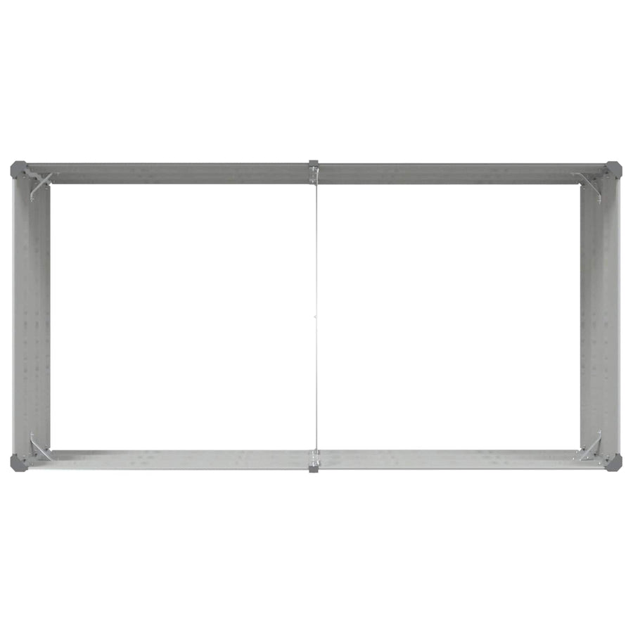 Plantenbak Lichtgrijs 195 x 100 x 45 cm Gegalvaniseerd staal