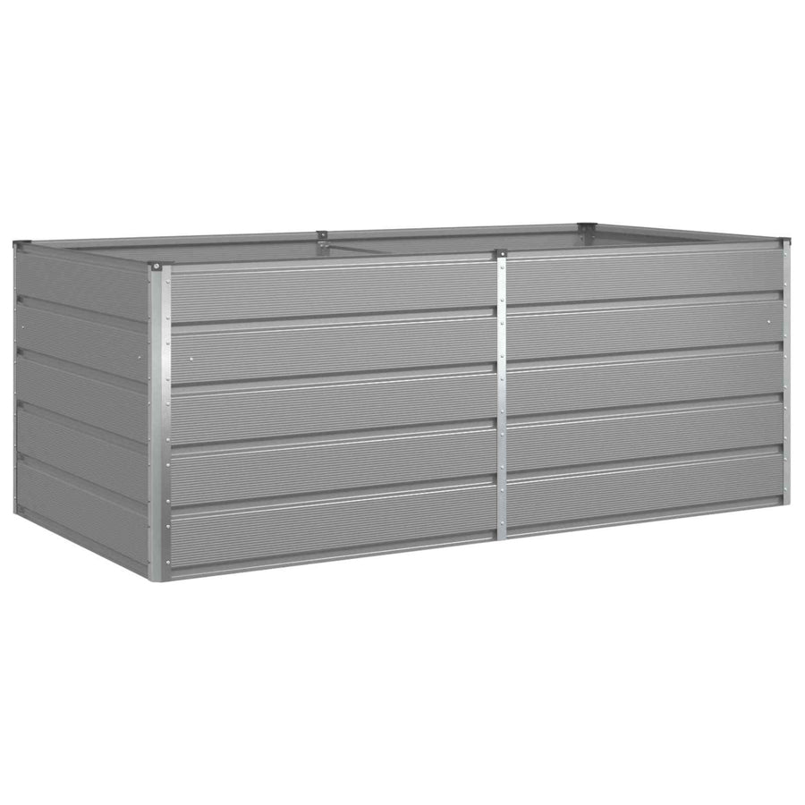 Plantenbak Lichtgrijs 195 x 100 x 45 cm Gegalvaniseerd staal
