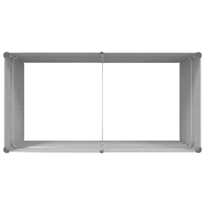 Plantenbak Lichtgrijs 195 x 100 x 45 cm Gegalvaniseerd staal