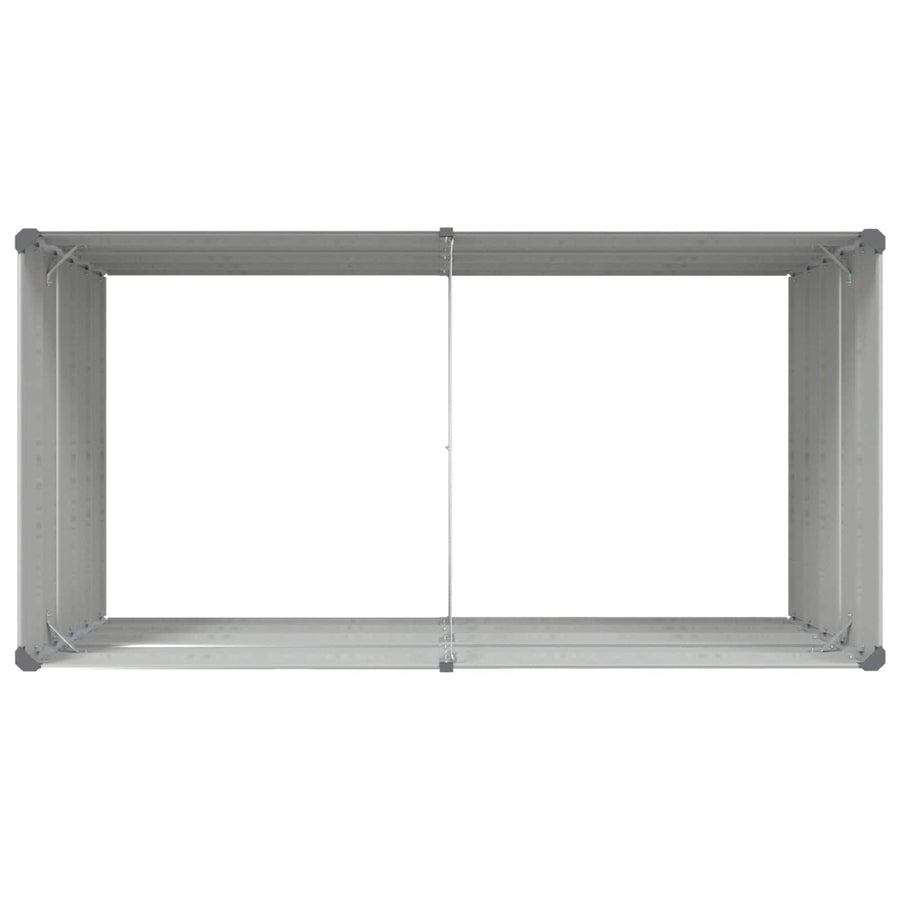 Plantenbak Lichtgrijs 195 x 100 x 45 cm Gegalvaniseerd staal