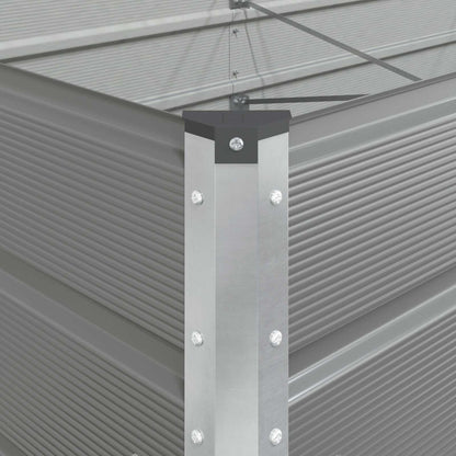 Plantenbak Lichtgrijs 195 x 100 x 45 cm Gegalvaniseerd staal