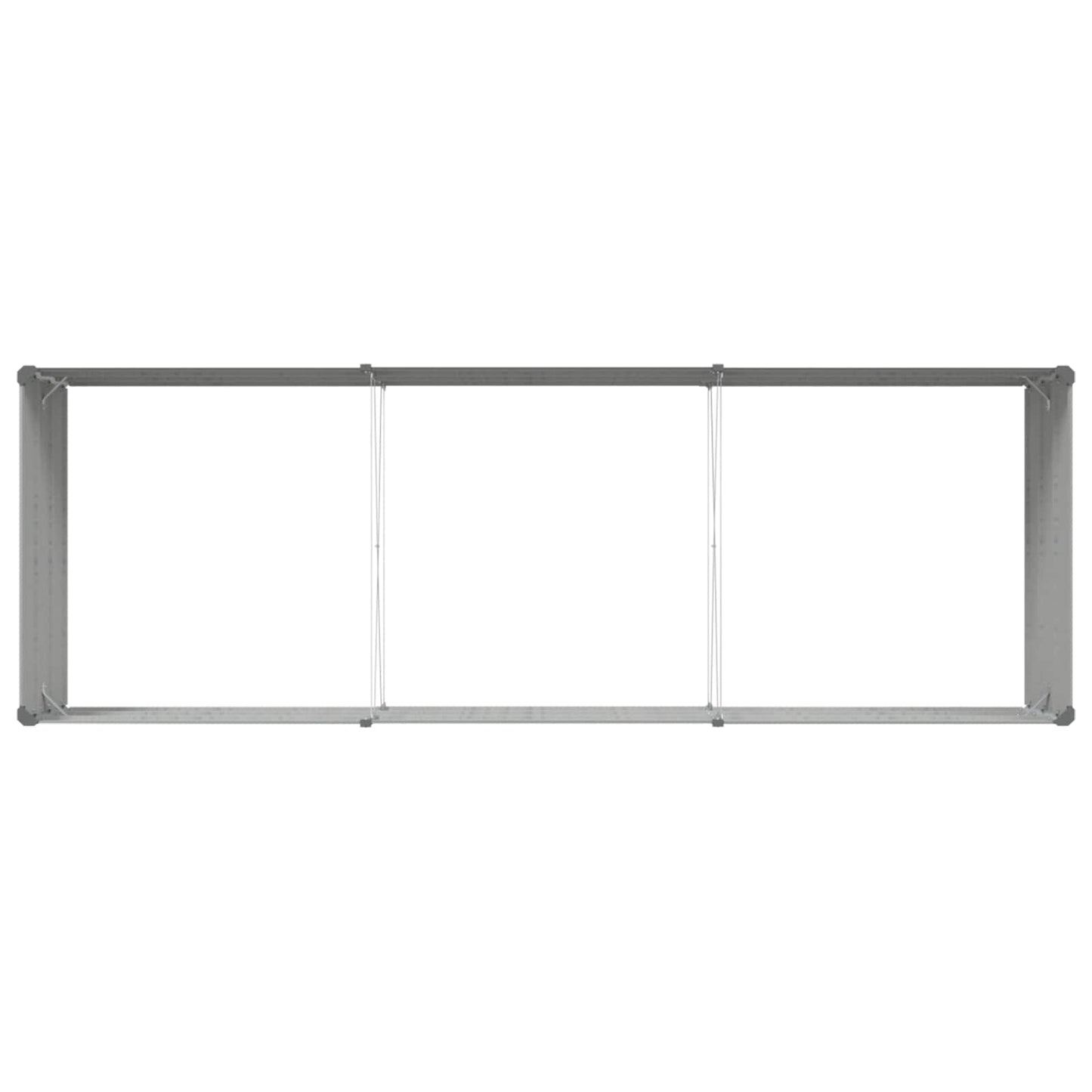 Plantenbak Lichtgrijs 195 x 100 x 45 cm Gegalvaniseerd staal