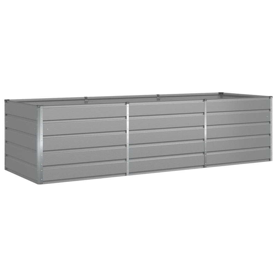 Plantenbak Lichtgrijs 195 x 100 x 45 cm Gegalvaniseerd staal