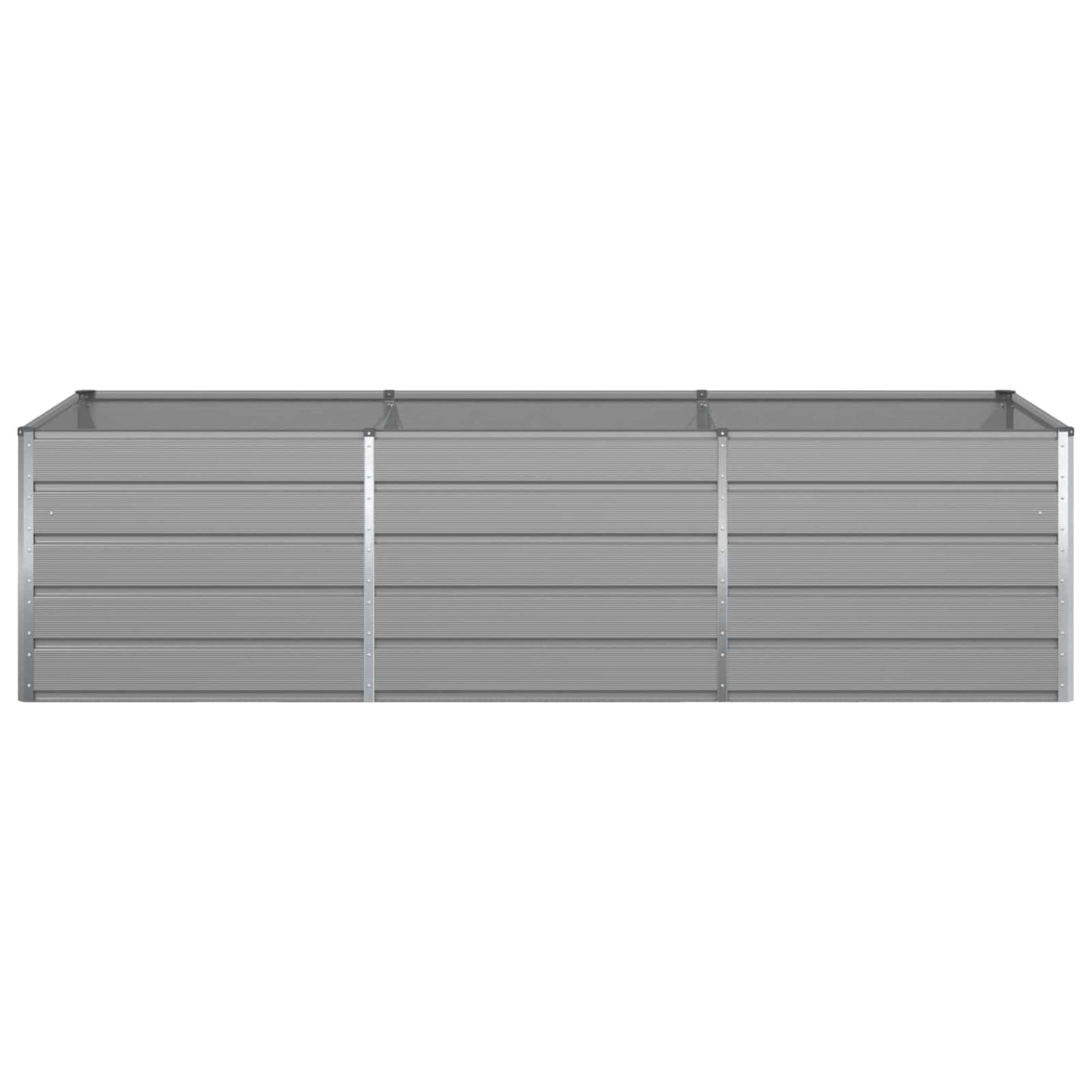 Plantenbak Lichtgrijs 195 x 100 x 45 cm Gegalvaniseerd staal