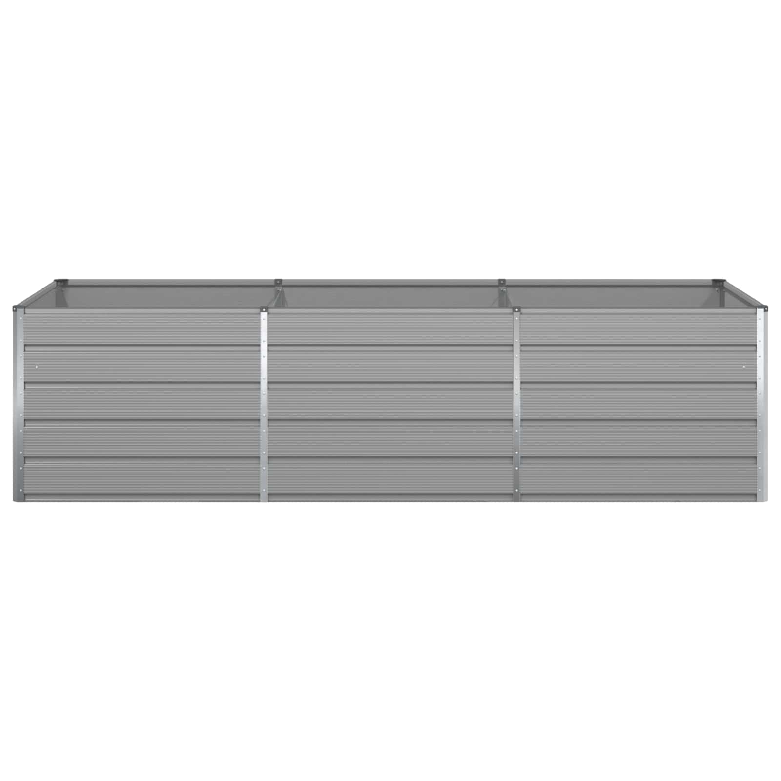 Plantenbak Lichtgrijs 195 x 100 x 45 cm Gegalvaniseerd staal