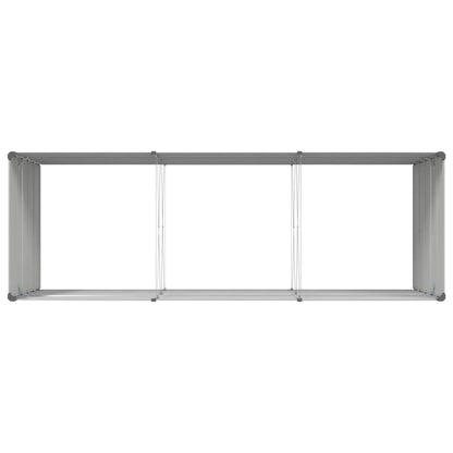 Plantenbak Lichtgrijs 195 x 100 x 45 cm Gegalvaniseerd staal