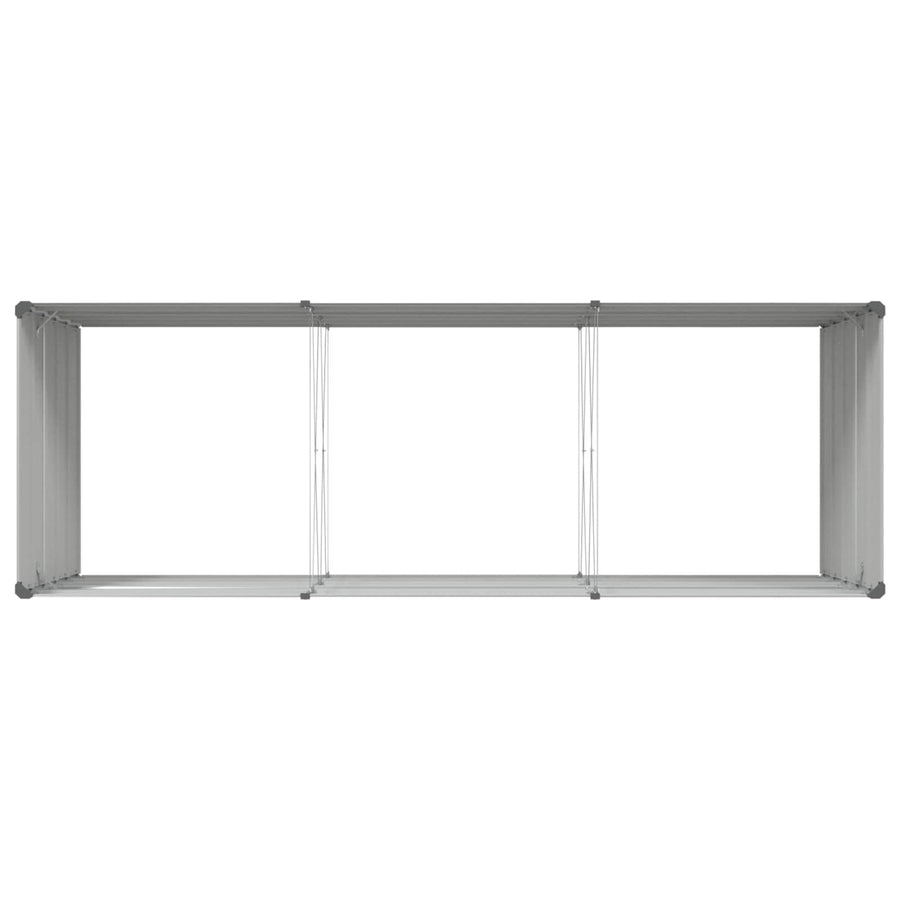 Plantenbak Lichtgrijs 195 x 100 x 45 cm Gegalvaniseerd staal