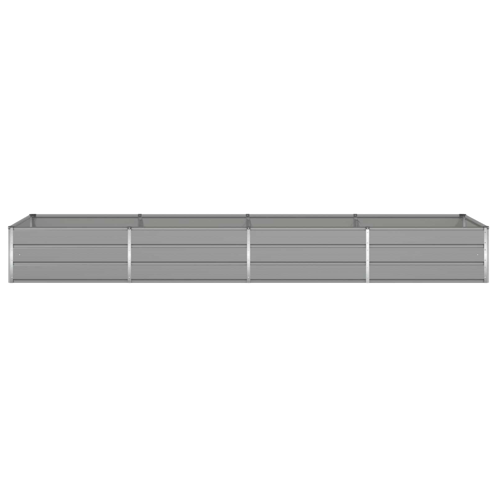 Plantenbak Lichtgrijs 195 x 100 x 45 cm Gegalvaniseerd staal