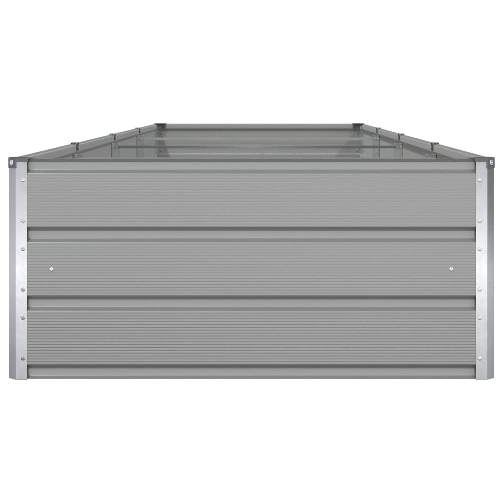 Plantenbak Lichtgrijs 195 x 100 x 45 cm Gegalvaniseerd staal