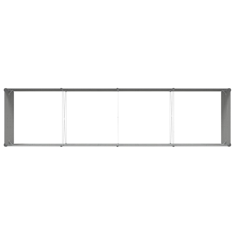 Plantenbak Lichtgrijs 195 x 100 x 45 cm Gegalvaniseerd staal